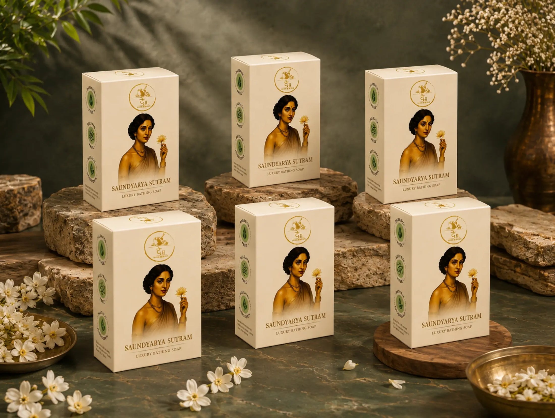 Saundyarya Sutram Soap  (Pack of 6)